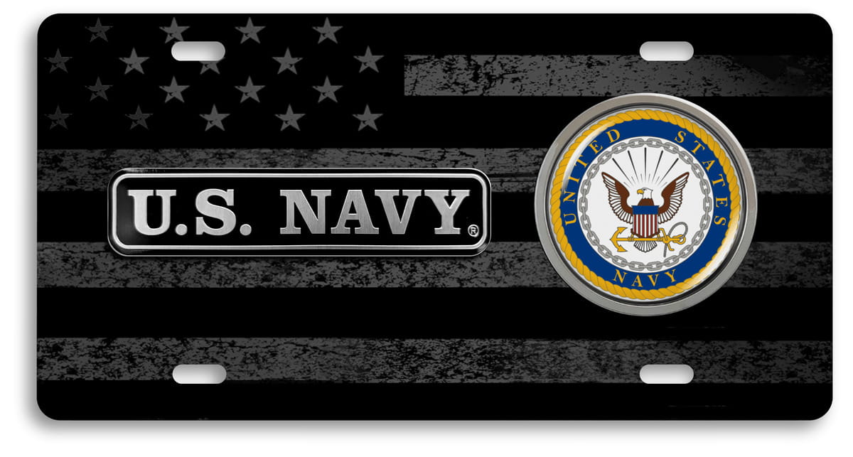 Black US Flag 